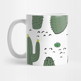 Vintage Cactus Pattern Mug